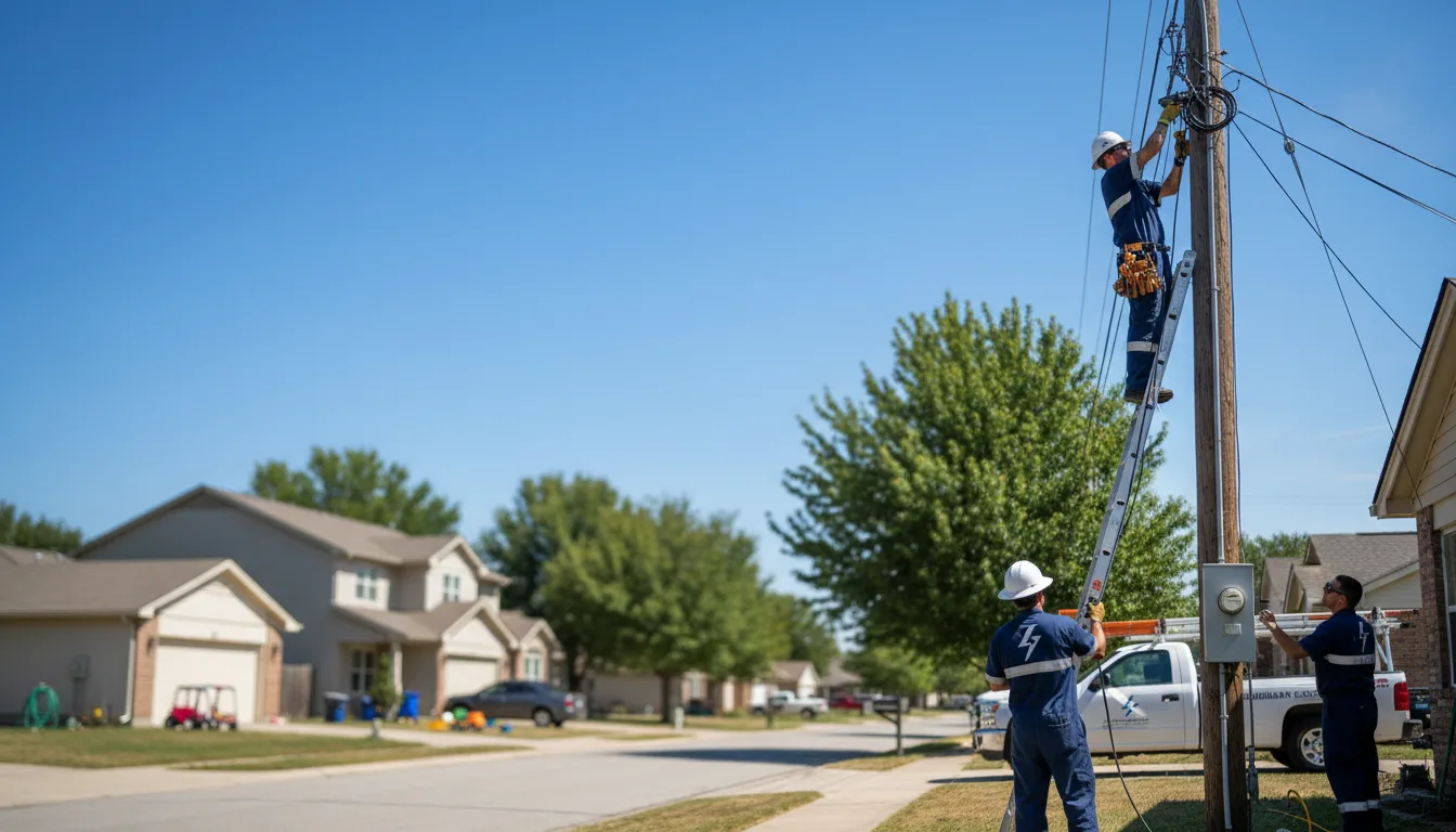 Residential electrician providing installation services in Skyforest, CA